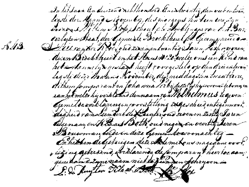 18211124 geb akte 43 Wilhelmus zv A vd Kroef - J Verbij
